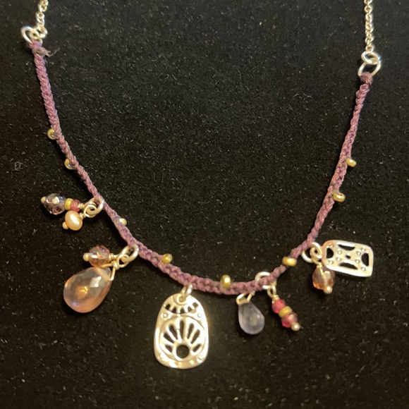 Silpada sterling silver & garnet necklace - Picture 2 of 3